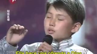 Niño Chino canta a su madre que esta en el cielo sub español [upl. by Gula777]