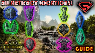 ARK LOST ISLAND ALL ARTIFACT LOCATIONS [upl. by Jaal]