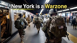 Army Troops Flood NYC’s Subway… As Crime Spikes [upl. by Yartnod]