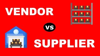 Vendor vs Supplier Difference Explained  Supplier amp Vendor [upl. by Llenil268]