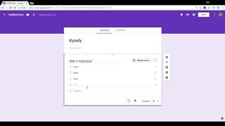 Ohjevideo Google Forms kyselyn tekoon [upl. by Natsirc]