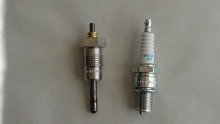 Glow plug vs spark plug explained [upl. by Teirrah]