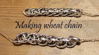 Making silver wheat chain [upl. by Eiser132]