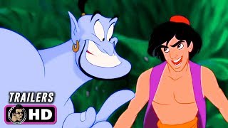 ALADDIN Animated Trailers 1992 Disney [upl. by Wojak]