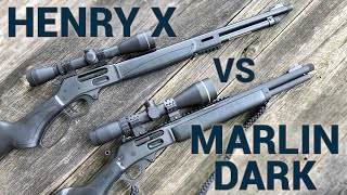 Henry X vs Marlin Dark in 4570 Gov [upl. by Enyamert]