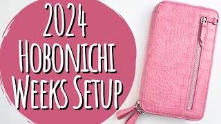 2024 Hobonichi Weeks Setup  Wallet Planner [upl. by Ayomat]