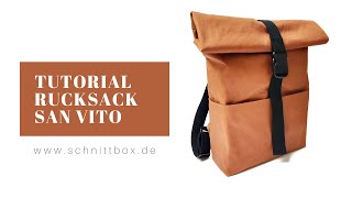 Rucksack Rolltop ganz leicht selber nähen [upl. by Cahn964]