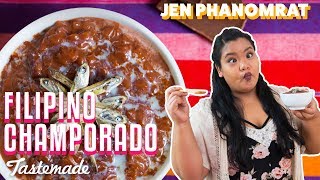 Filipino Champorado Chocolate Rice  Good Times with Jen [upl. by Yelbmik]