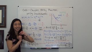 Utility Maximization Cobb Douglas Utility Function [upl. by Dronski827]