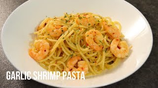 EASY SPICY GARLIC SHRIMP PASTA RECIPE SHRIMP SCAMPI [upl. by Sevy750]