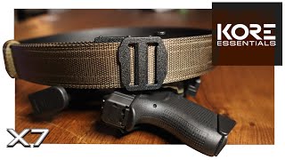 Kore Essentials  X7 Tactical Gun Belt [upl. by Neneek]