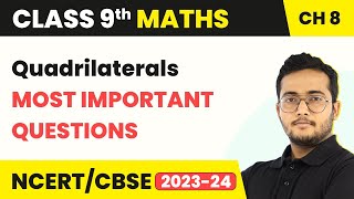 Quadrilaterals  Most Important Questions  Class 9 Maths Chapter 8 [upl. by Onafets]