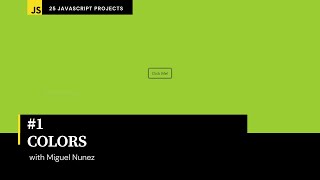 1 of 25 Beginner Projects  HTML CSS amp JavaScript  Colors  Responsive Design [upl. by Joab271]