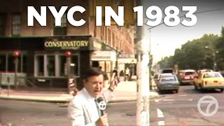 NYC in 1983 Reporters hilarious tour of Manhattans streets [upl. by Magill]