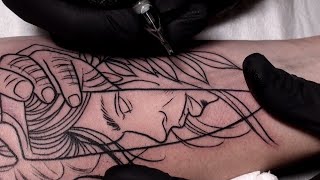 Sharp  Tattoo time lapse [upl. by Hedaza]