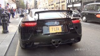 Lexus LFA Crazy V10 Exhaust Sound in The City [upl. by Galligan568]