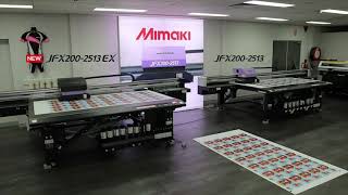 Mimaki JFX200 2513 EX Wide Format UV LED Flatbed Printer [upl. by Aehr627]