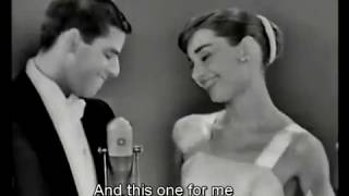 Audrey Hepburn cute and adorable moment at Oscar 1956 [upl. by Ivets]