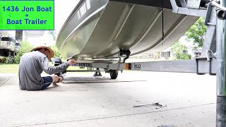 Jon Boat Trailer Set Up  1436 Trailer Adjustment 2of2 [upl. by Akimehs20]