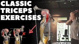 Classic Triceps Exercises  Anatomical Analysis [upl. by Jordon831]