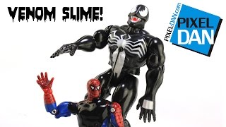 Venom Toy Biz Marvel Superheroes Living Skin Slime Figure Video Review [upl. by Jessey883]