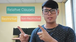 RELATIVE CLAUSES  RESTRICTIVE amp NONRESTRICTIVE [upl. by Hendren]