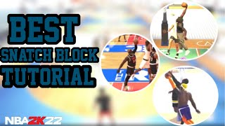 HOW TO GET A SNATCH BLOCK IN NBA 2K22 FULL TUTORIAL  DEFENSIVE BADGE SETUP IN NBA 2K22 [upl. by Nimref]