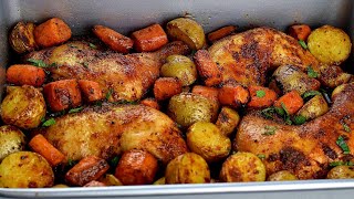 PERFECT ROASTED CHICKEN AND POTATOES BAKED CHICKEN AND POTATOES [upl. by Oilasor]