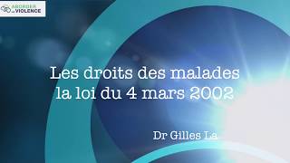 Les droits des malades loi du 4 mars 2002 [upl. by Asilam]