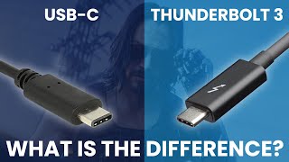 Thunderbolt 3 vs USBC  What Is The Difference Simple Guide [upl. by Ecnahs219]