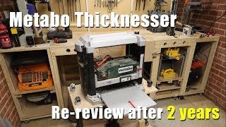 Metabo Thicknesser DH330 ReReview After 2 Years of Use [upl. by Akibma61]