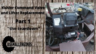 Kohler Command Valve and Lifter Replacement Part 1  The Teardown [upl. by Carine804]