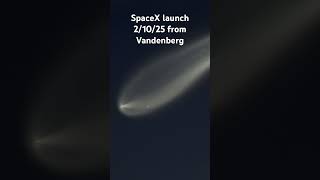 SpaceX launch 21025 from Vandenberg [upl. by Mashe]