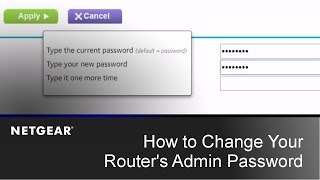 How to Change your Routers Admin Password  NETGEAR [upl. by Broderic]