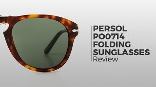 Persol PO0714 Folding Sunglasses Review [upl. by Eeznyl]