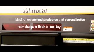 Mimaki UJF3042 Desktop Size UV LED Flatbed Printer [upl. by Luttrell]