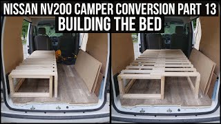 Nissan NV200 Camper Conversion Part 13  Constructing A Pull Out Bed [upl. by Agamemnon134]