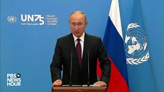 WATCH Russia President Putins full speech at UN General Assembly [upl. by Clarice]