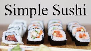 How to make Simple Sushi at home  stepbystep SUSHI recipe [upl. by Buffum]