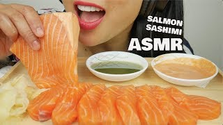 ASMR SALMON SASHIMI INTENSE EATING SOUNDS  SASASMR [upl. by Waers]