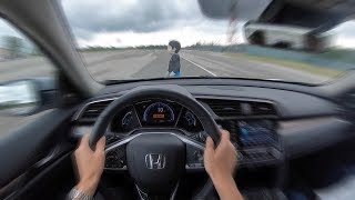 Hondas Collision Mitigation Braking System  POV Test Drive Binaural Audio [upl. by Eiliab]