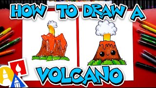 How To Draw A Cute Volcano [upl. by Cathee]