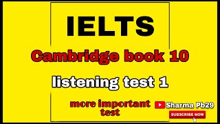 IELTS Cambridge book 10 listening test 1 new test  PRESTON PARK RUN [upl. by Au]