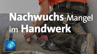 Handwerkermangel Die Probleme der Betriebe [upl. by Trillby]