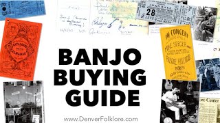 Banjo 101 Buyers Guide [upl. by Seidel954]