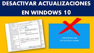 COMO DESACTIVAR LAS ACTUALIZACIONES EN WINDOWS 10 [upl. by Erbma912]