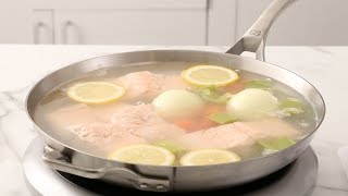 Simple Poached Salmon Martha Stewart [upl. by Dasie]