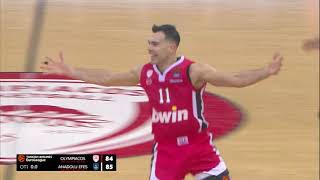 Kostas Sloukas buzzer beater vs Anadolu Efes [upl. by Carie712]