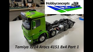 Tamiya Arocs 4151 8x4 Tipper Truck Build  Part 1 [upl. by Ermentrude]