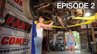 Girls pull engine and trans Impala SS LS swap  In the shop with Emily EP 13 [upl. by Jilli721]